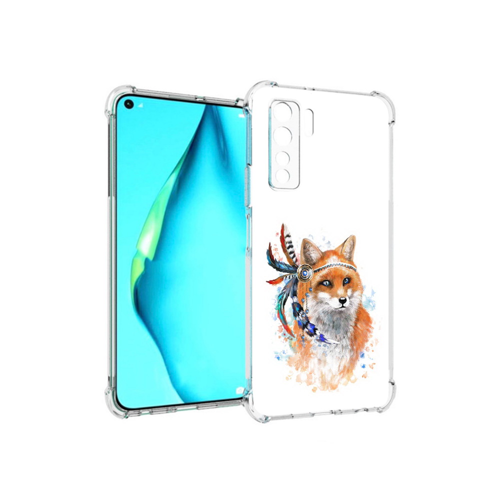 Чехол MyPads Tocco для Huawei Nova 7 SE инду лиса