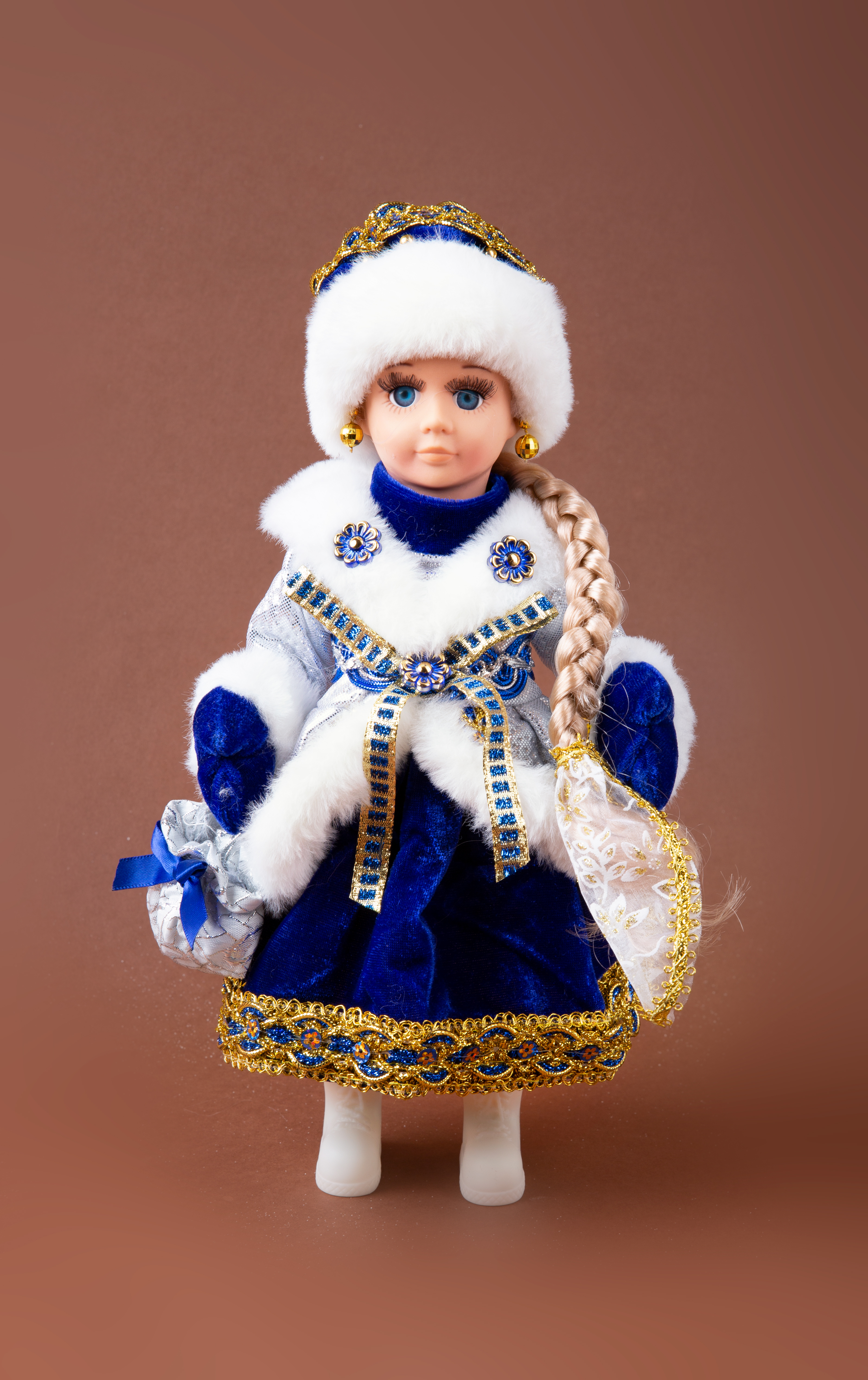 

Новогодняя Фигурка Снегурочка, 30см, Синий