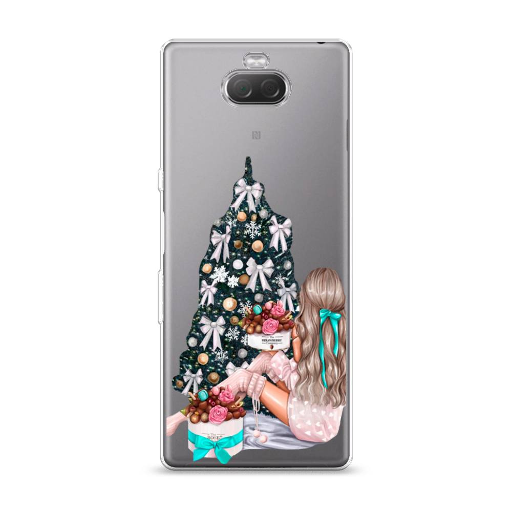 

Чехол на Sony Xperia XA3 "New Year", Зеленый;бежевый;голубой, 53750-5
