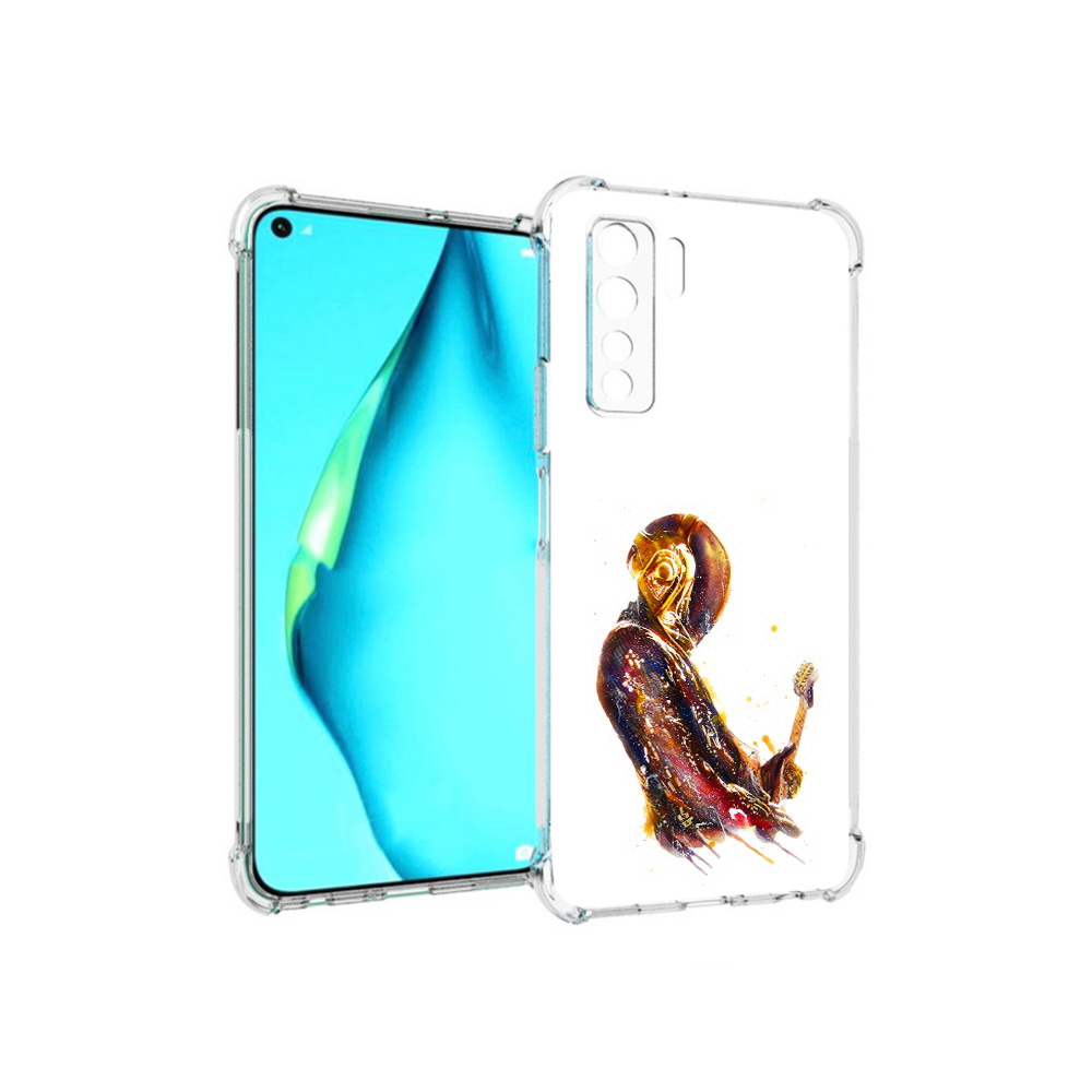

Чехол MyPads Tocco для Huawei Nova 7 SE космо-музыкант, Прозрачный, Tocco