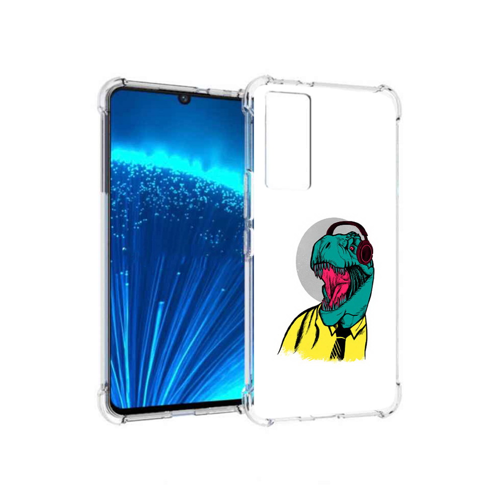 

Чехол MyPads Tocco для Vivo V21E дино (PT226954.394.326), Прозрачный, Tocco