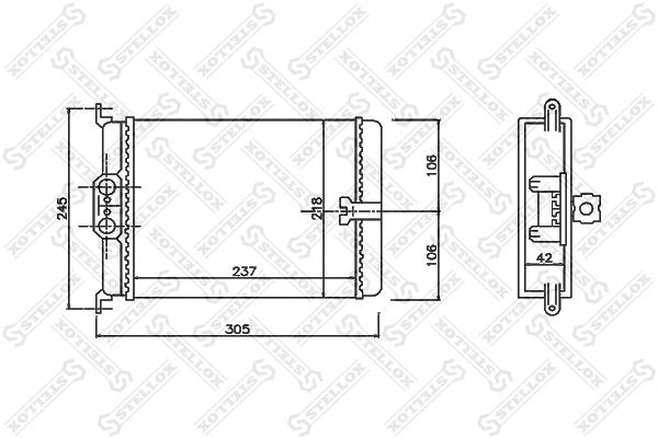 

Радиатор Печки Mb W140 2.8-6.0/3.0-3.5td/ C140 91-99 Stellox 1035171SX