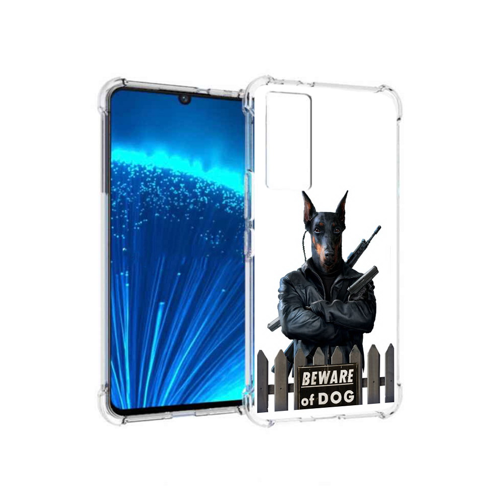 

Чехол MyPads Tocco для Vivo V21E доберман (PT226954.394.332), Прозрачный, Tocco