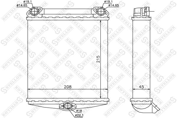 

Радиатор Печки Mb W126 2.6-5.6 80-90 Stellox 1035170SX