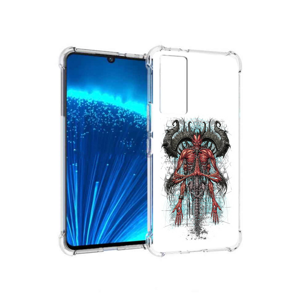 

Чехол MyPads Tocco для Vivo V21E дьявол (PT226954.394.340), Прозрачный, Tocco