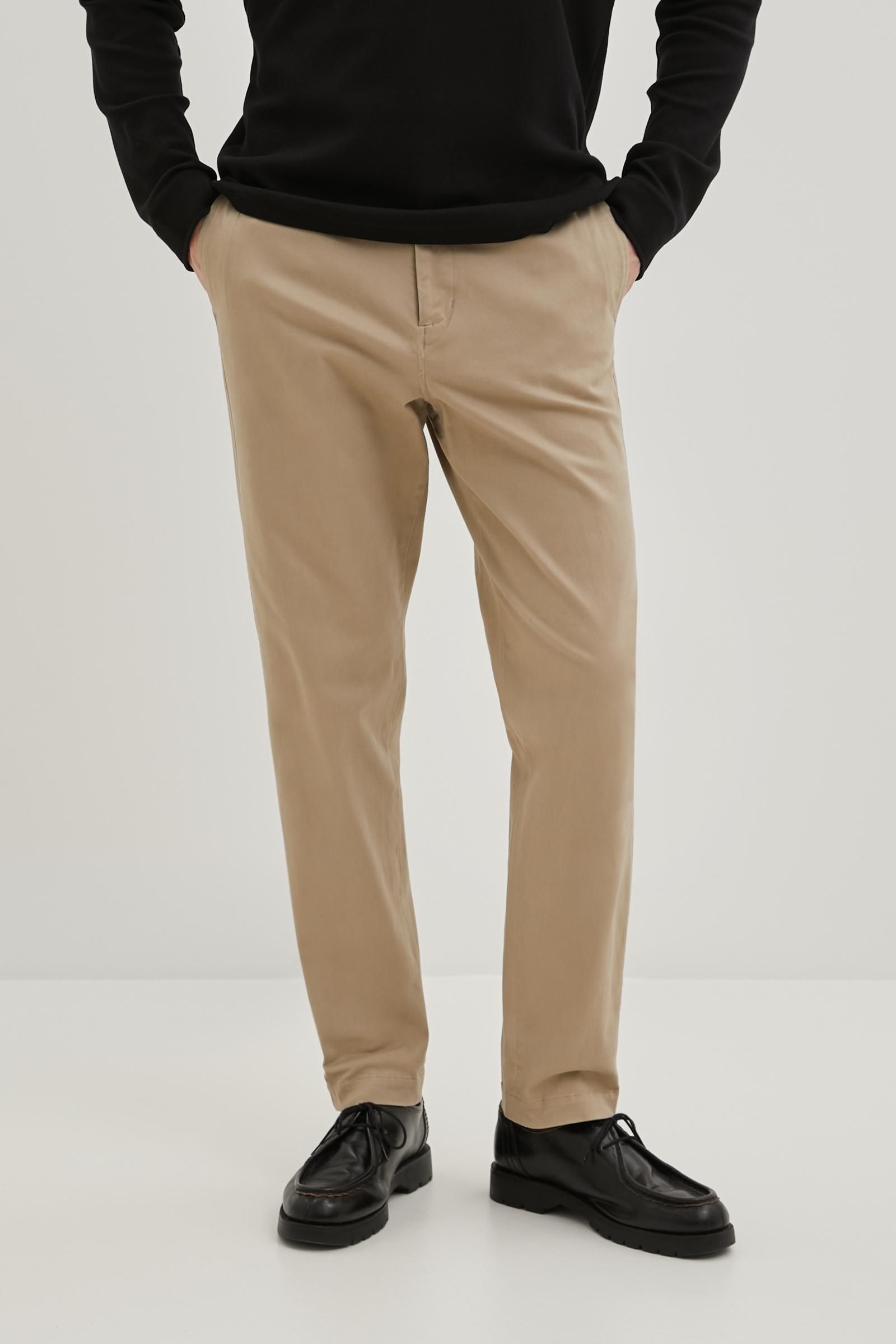 

Брюки мужские Finn Flare FBE210104 коричневые XL, Коричневый, FBE210104