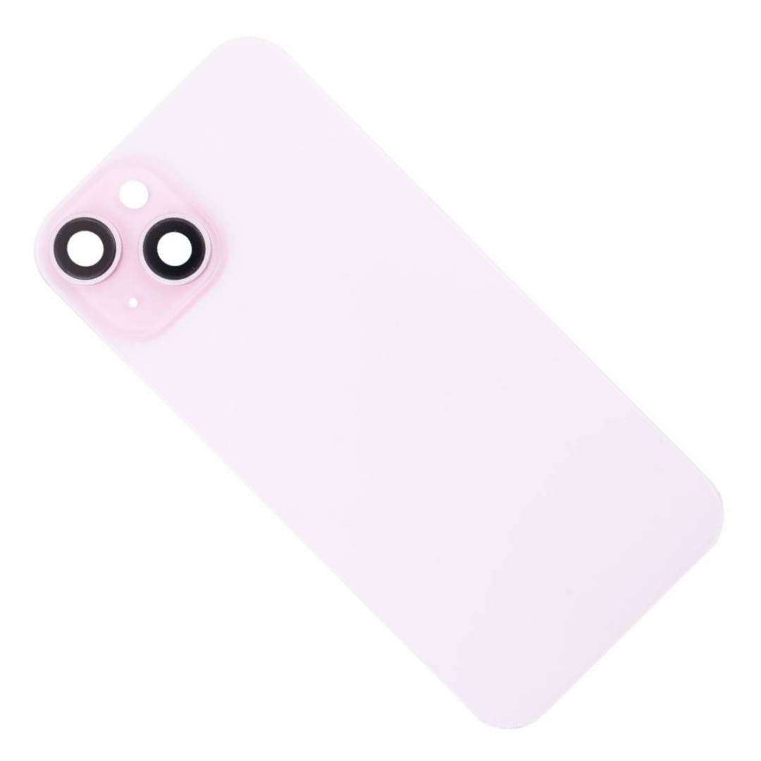 

Задняя крышка для iPhone 15 в сборе <розовый> (OEM)