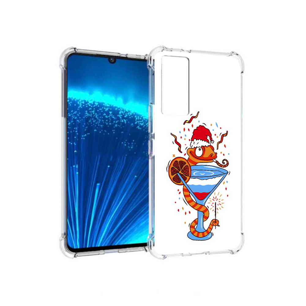 

Чехол MyPads Tocco для Vivo V21E змейка (PT226954.394.364), Прозрачный, Tocco