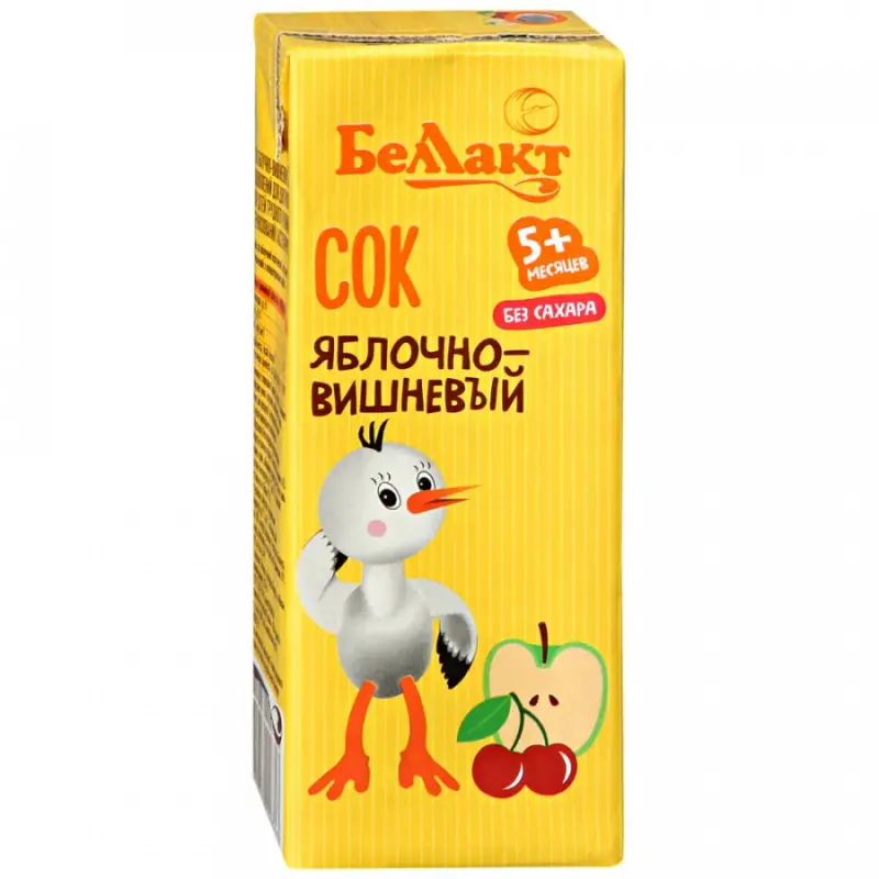 

Яблочно-вишневый сок Беллакт 200 мл