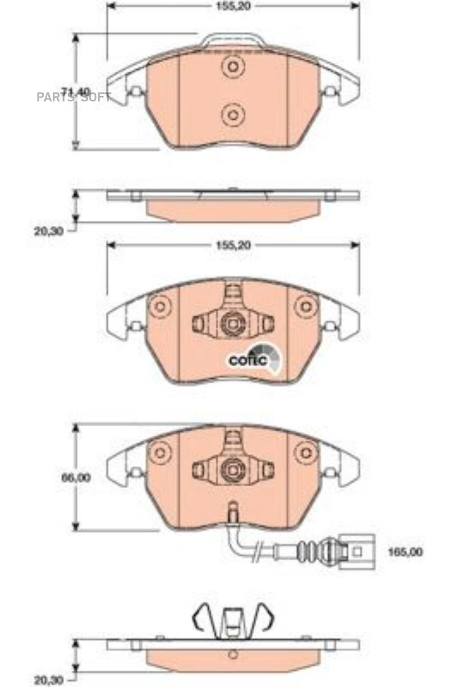 

Тормозные колодки ZFR дисковые gdb1807zfr