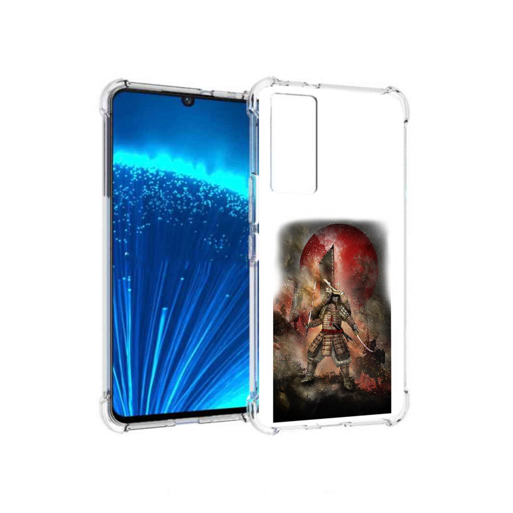 

Чехол MyPads Tocco для Vivo V21E китайскийвоин (PT226954.394.388), Прозрачный, Tocco