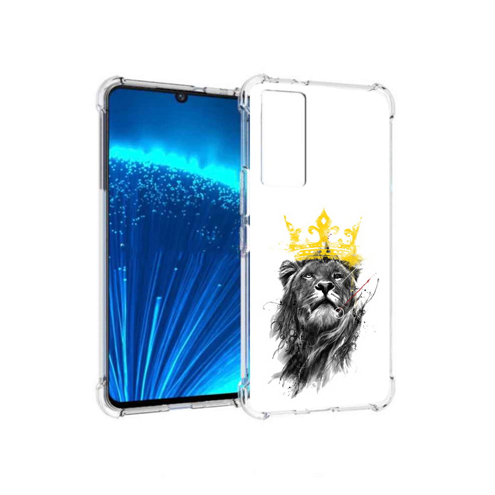 

Чехол MyPads Tocco для Vivo V21E король-лев (PT226954.394.391), Прозрачный, Tocco