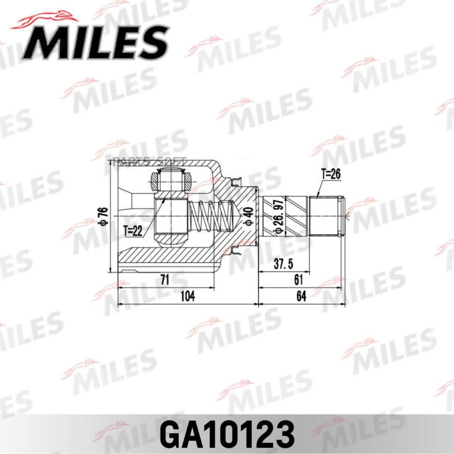 

MILES GA10123 ШРУС LADA LARGUS 1.6 16V 12- внутр.