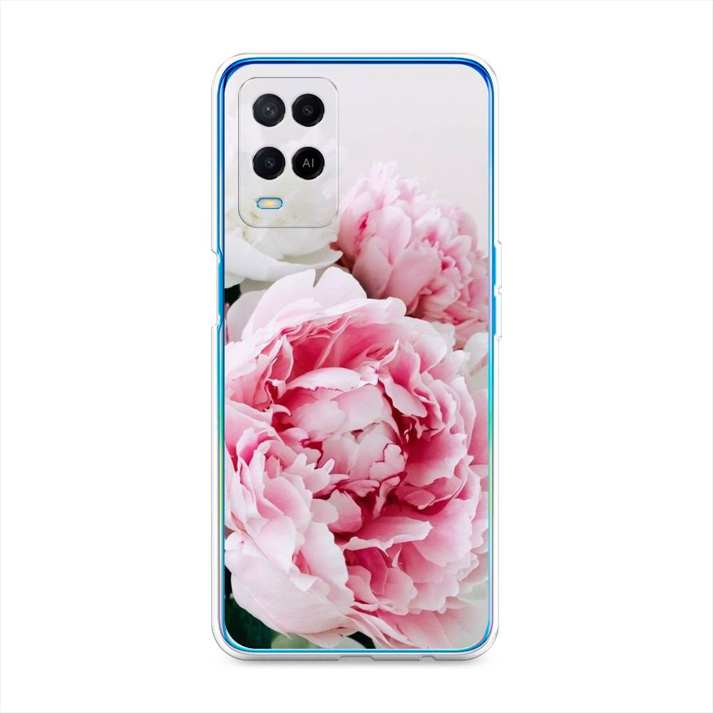 

Чехол для Oppo A54 "Розовые и белые пионы", Розовый;белый, 256150-2