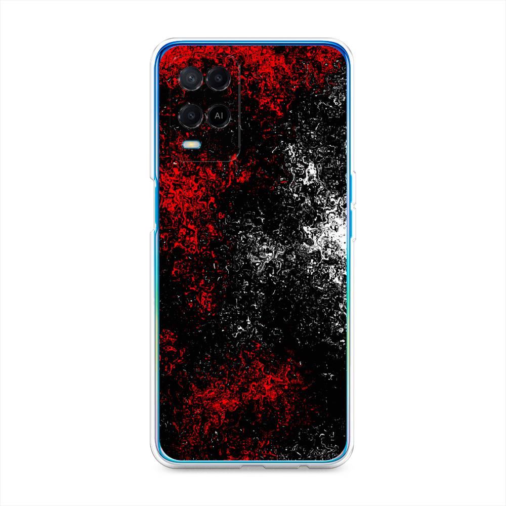 

Чехол для Oppo A54 "Монотипия", Красный;черный;белый, 256150-3