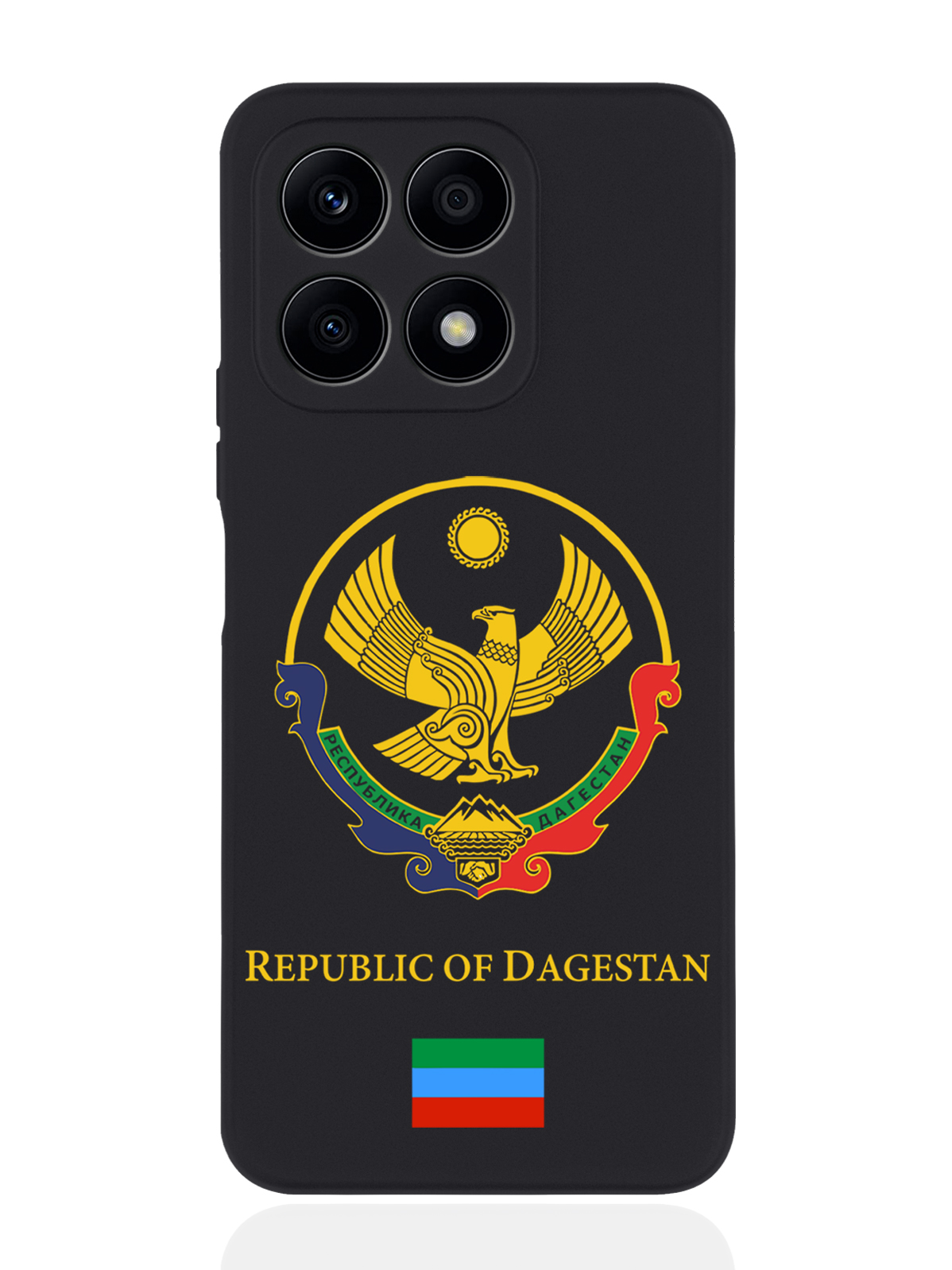 

Чехол SignumCase для Honor X8a Герб Дагестана черный, Разноцветный