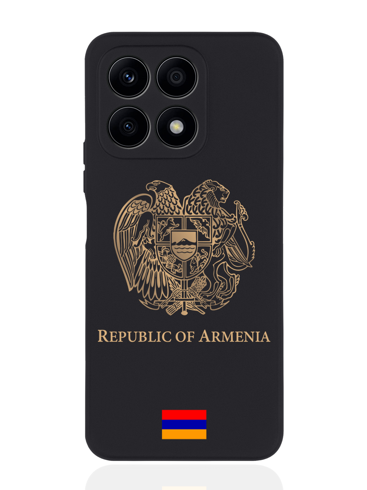 

Чехол SignumCase для Honor X8a Золотой Герб Армении черный, Золотистый;черный