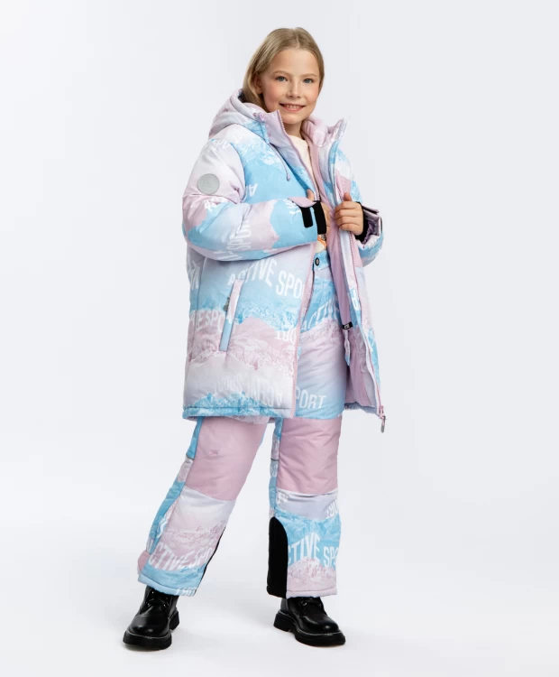 

Пальто детское Button Blue 223BBGA46010013, розовый, голубой, 98, 223BBGA46010013