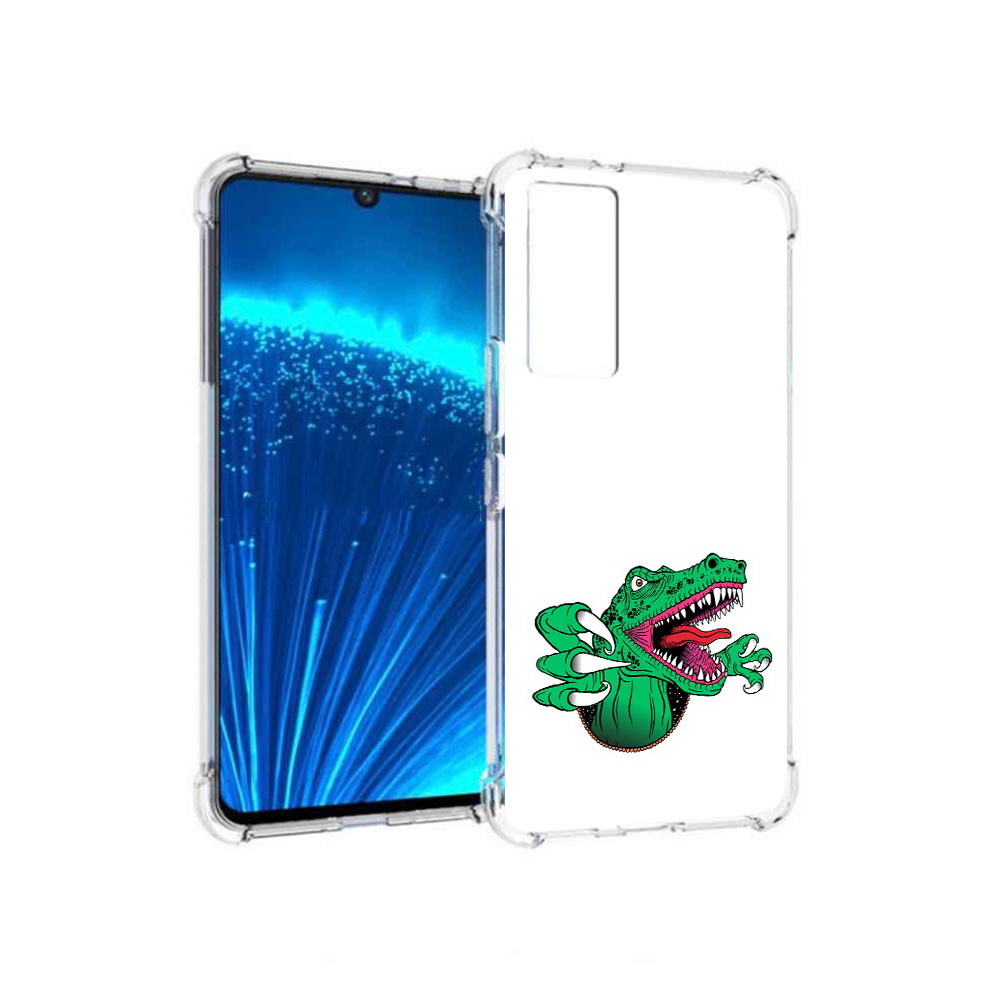 

Чехол MyPads Tocco для Vivo V21E крокодил (PT226954.394.417), Прозрачный, Tocco