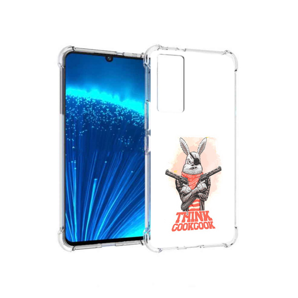 

Чехол MyPads Tocco для Vivo V21E кролик пират (PT226954.394.419), Прозрачный, Tocco