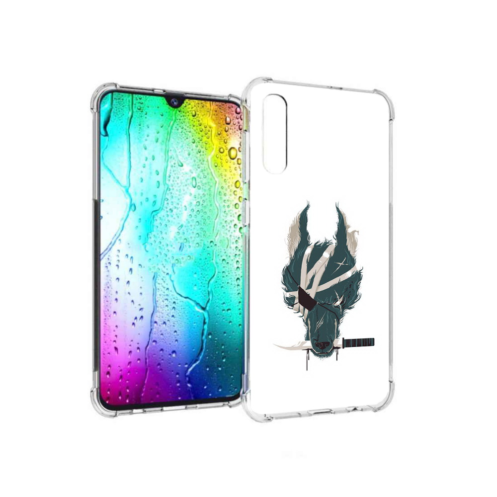 

Чехол MyPads Tocco для Samsung Galaxy A30s волк-разбойник (PT226907.519.271), Прозрачный, Tocco