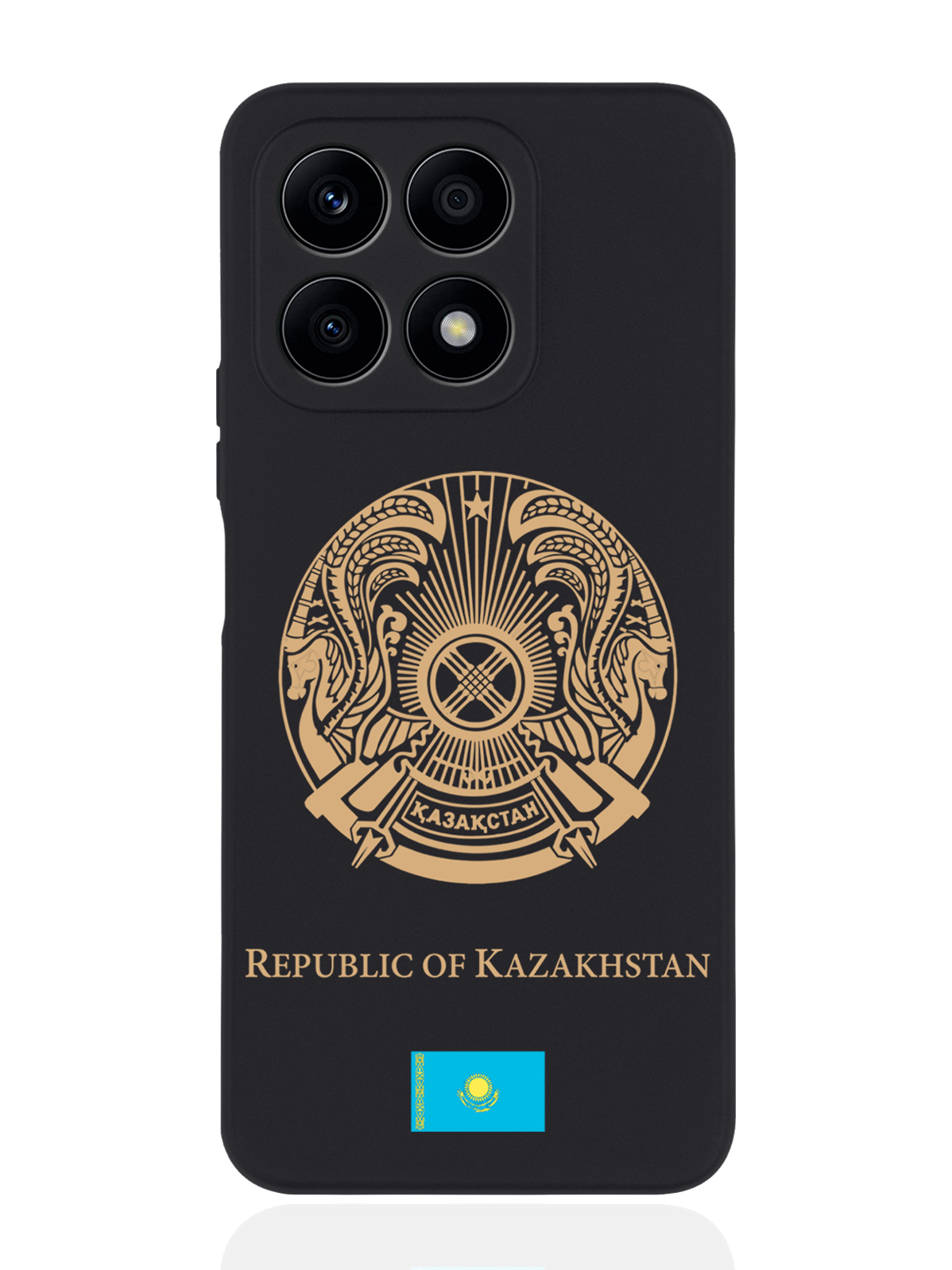 

Чехол SignumCase для Honor X8a Золотой Герб Казахстана черный, Золотистый;черный