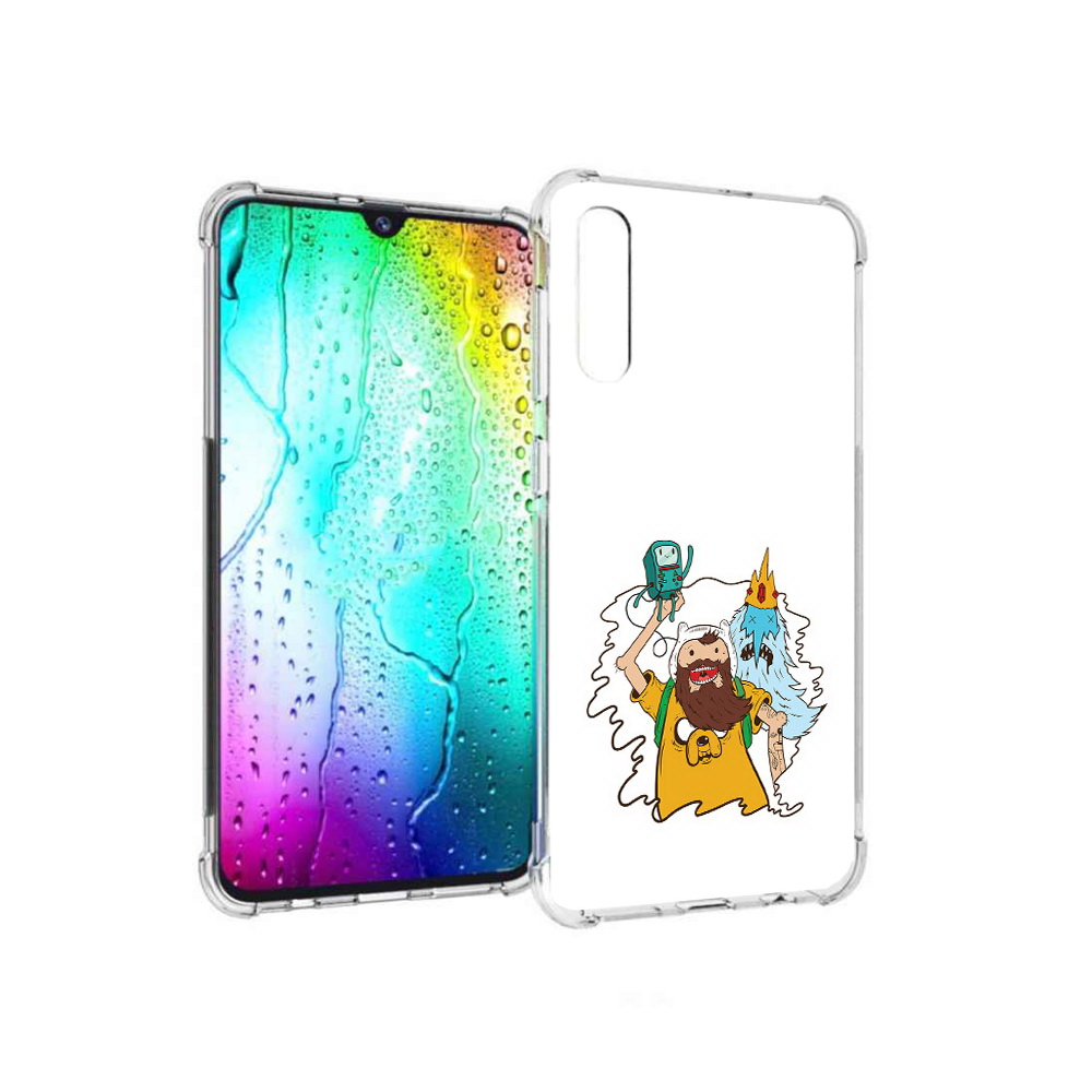 

Чехол MyPads Tocco для Samsung Galaxy A30s время приключений старый Финн, Прозрачный, Tocco