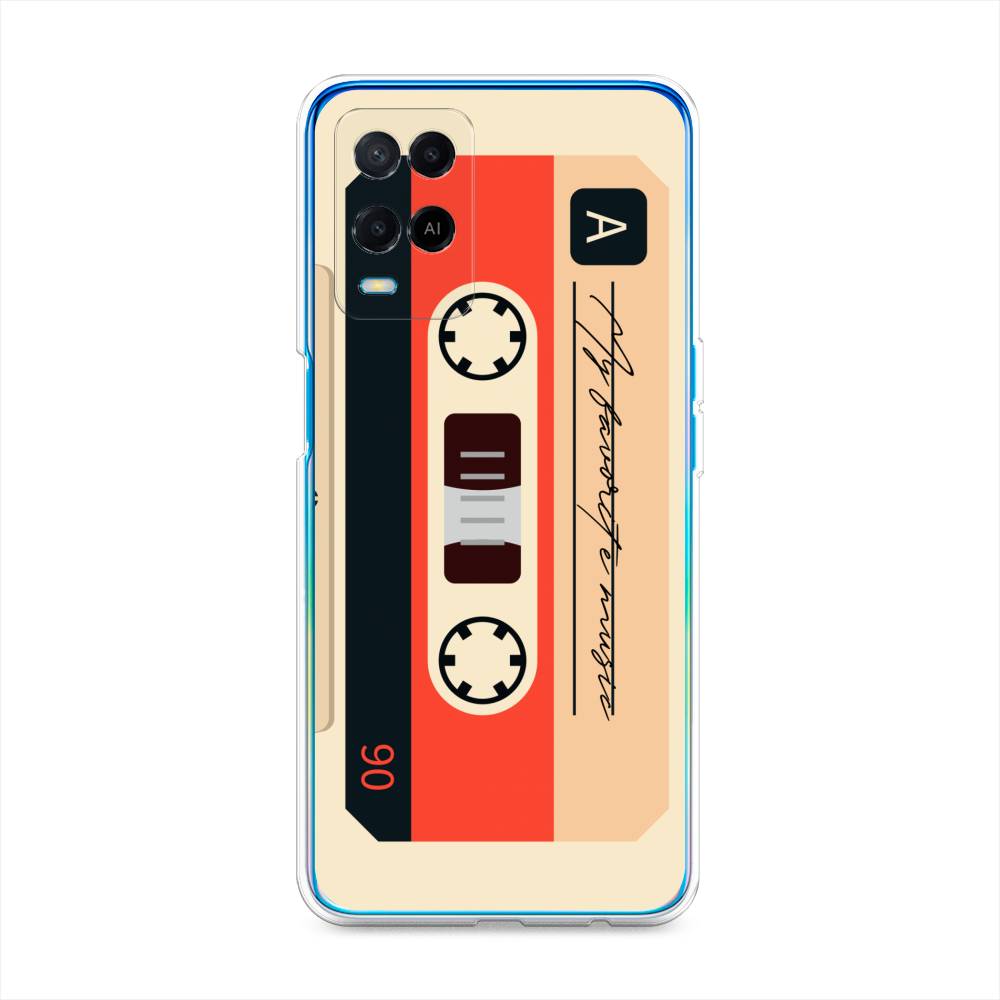 

Чехол для Oppo A54 "Бежевая кассета", Черный;красный;бежевый, 256150-6