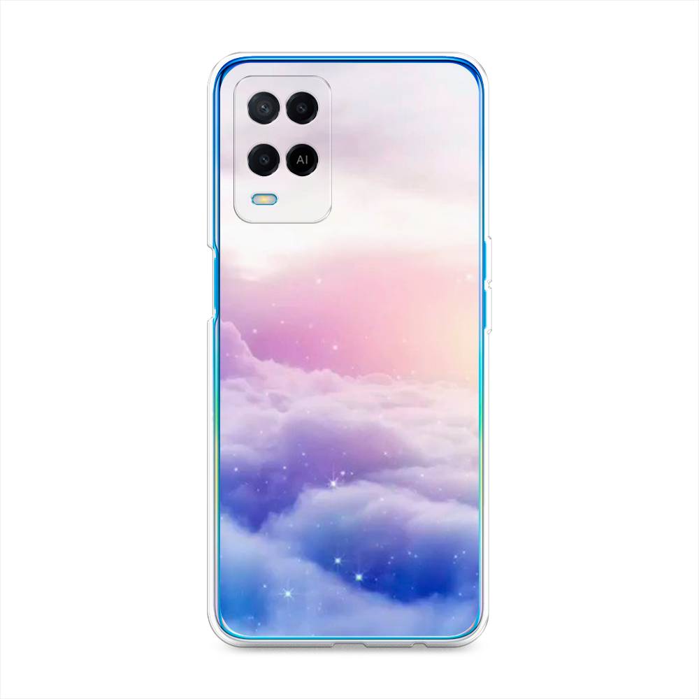 

Чехол для Oppo A54 "Небеса", Голубой;белый;розовый, 256150-2