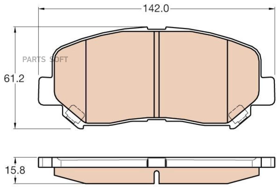 

Тормозные колодки ZFR передние gdb3562zfr