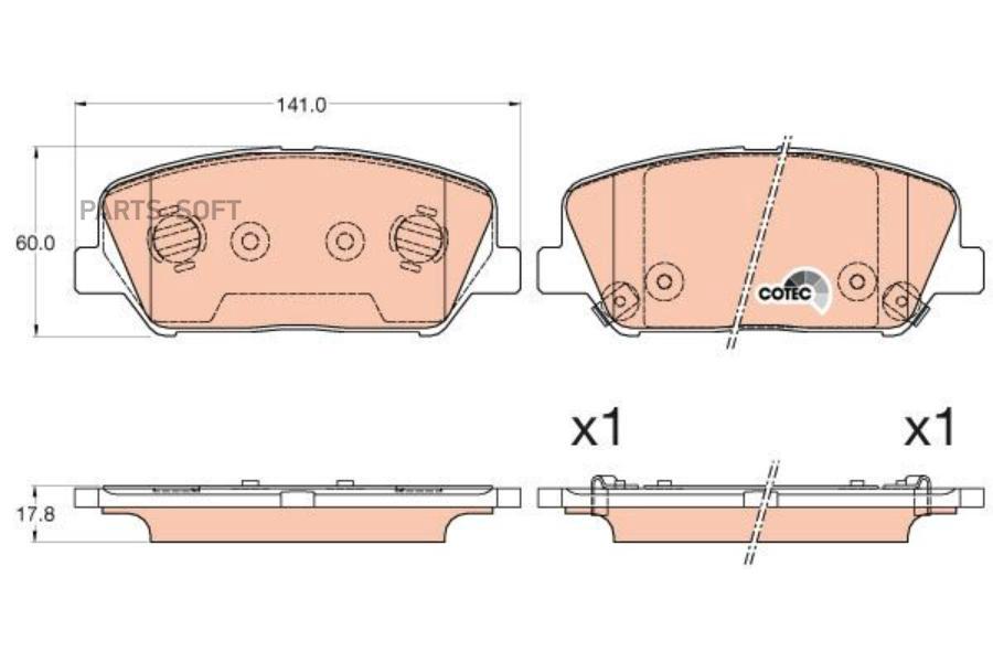 

Тормозные колодки ZFR передние gdb3582zfr