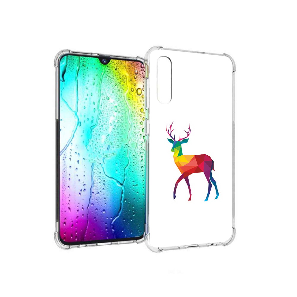 

Чехол MyPads Tocco для Samsung Galaxy A30s геометрический олень (PT226907.519.286), Прозрачный, Tocco