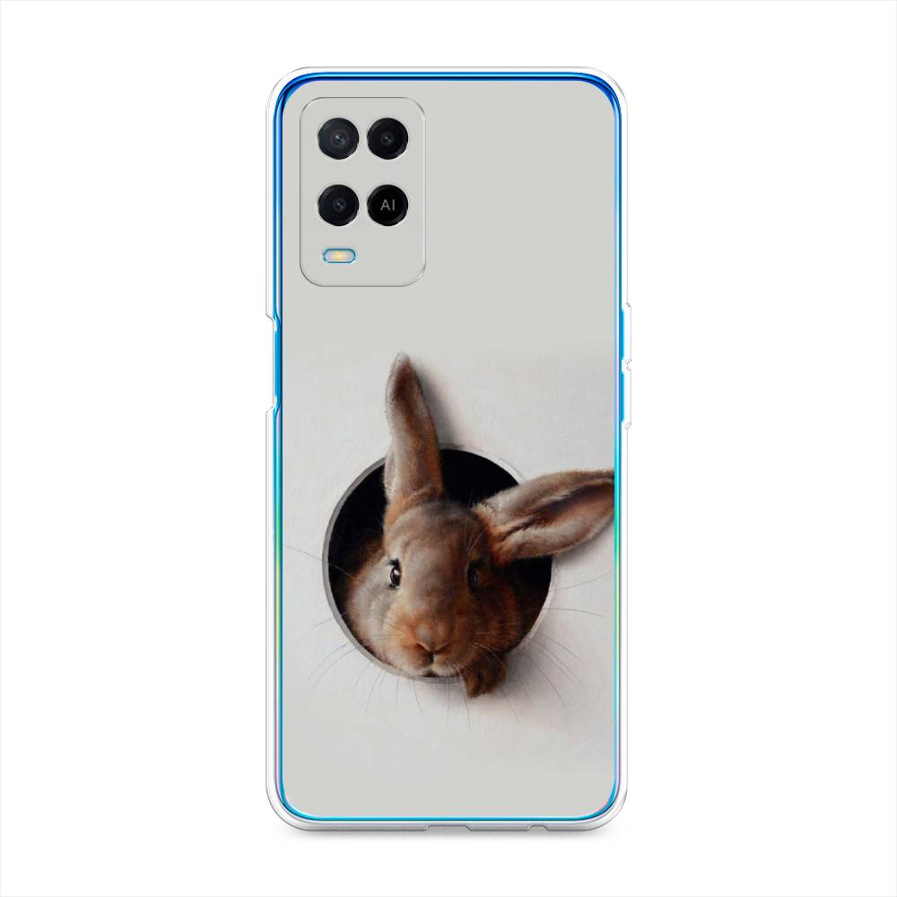 

Чехол для Oppo A54 "Любопытный кролик", Серый;коричневый, 256150-1