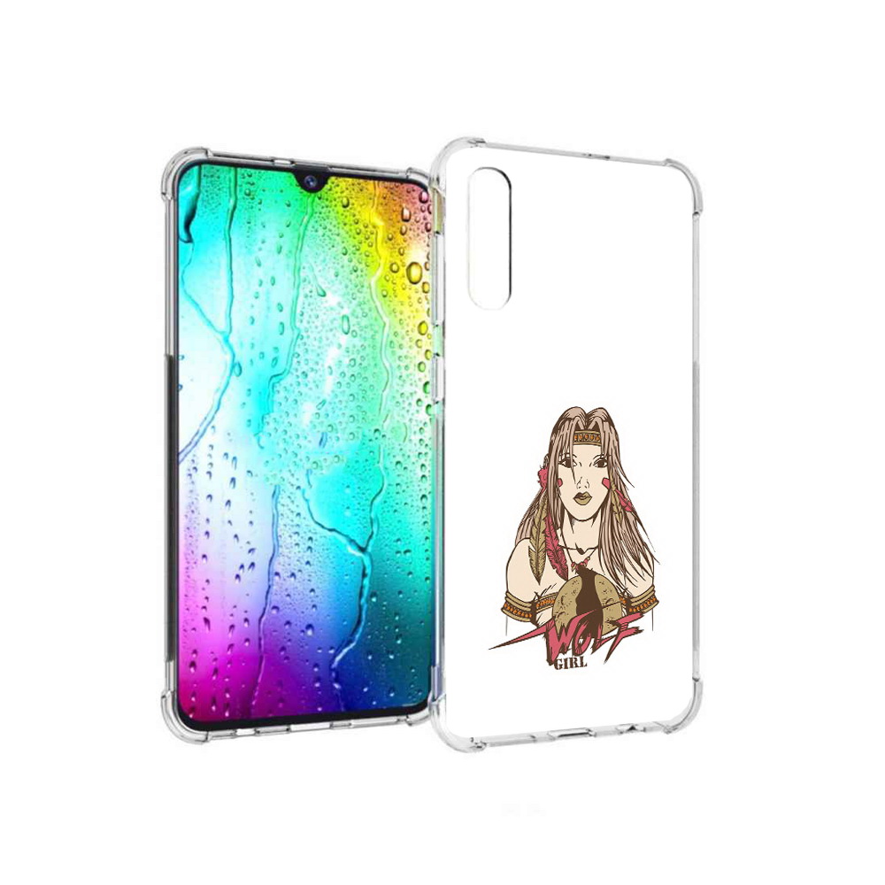 

Чехол MyPads Tocco для Samsung Galaxy A30s девушка волк (PT226907.519.306), Прозрачный, Tocco