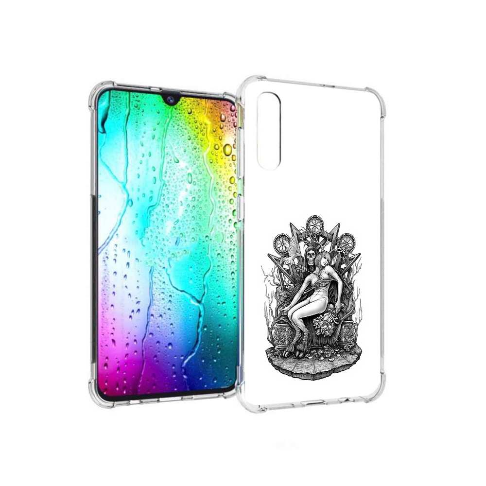 Чехол MyPads Tocco для Samsung Galaxy A30s девушка на троне (PT226907.519.309)