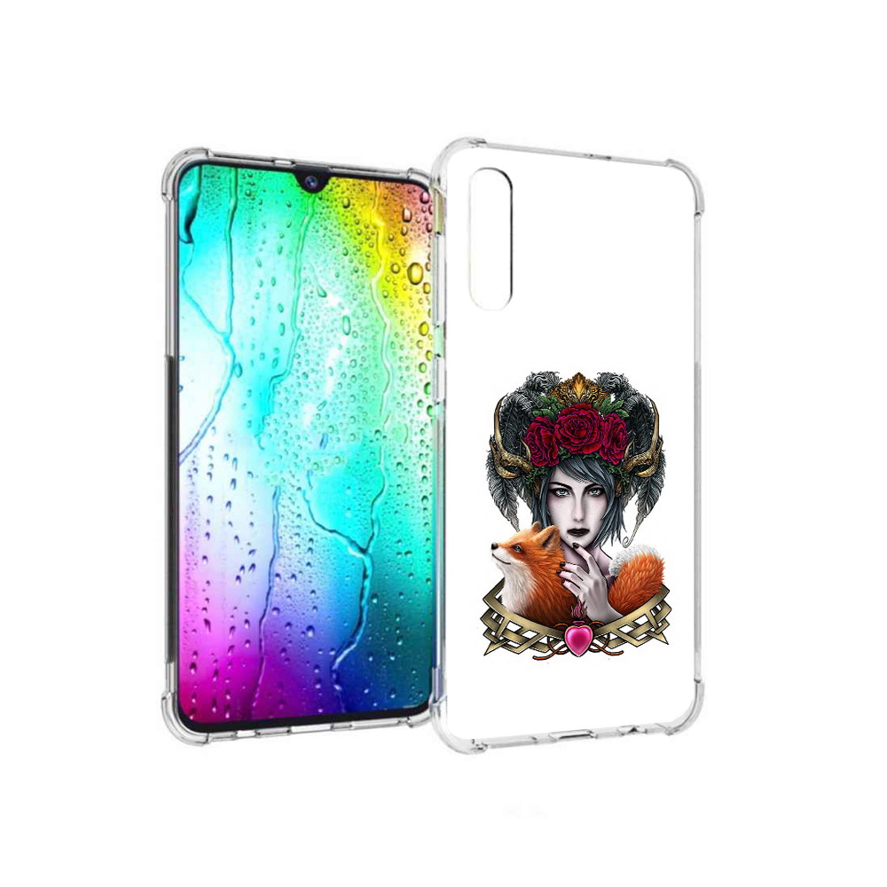

Чехол MyPads Tocco для Samsung Galaxy A30s девушка с лисой (PT226907.519.314), Прозрачный, Tocco