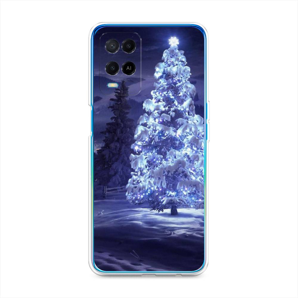 

Чехол для Oppo A54 "Зима 4", Синий;черный;белый, 256150-2