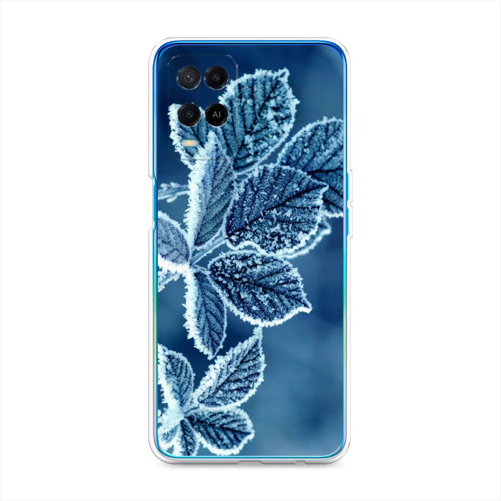 

Чехол для Oppo A54 "Зима 6", Голубой;белый, 256150-2