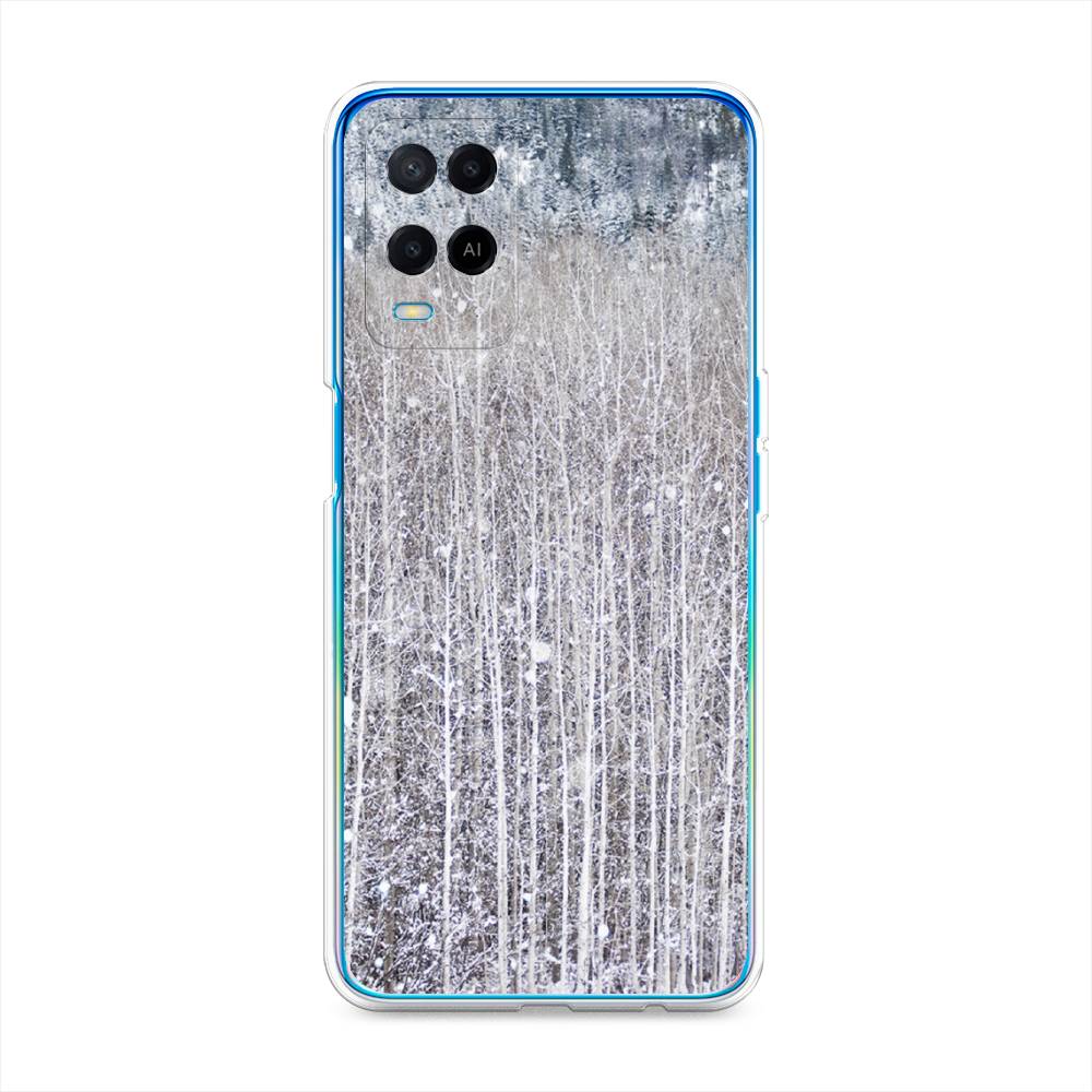 

Чехол для Oppo A54 "Снежный лес", Бежевый;серый;белый, 256150-5