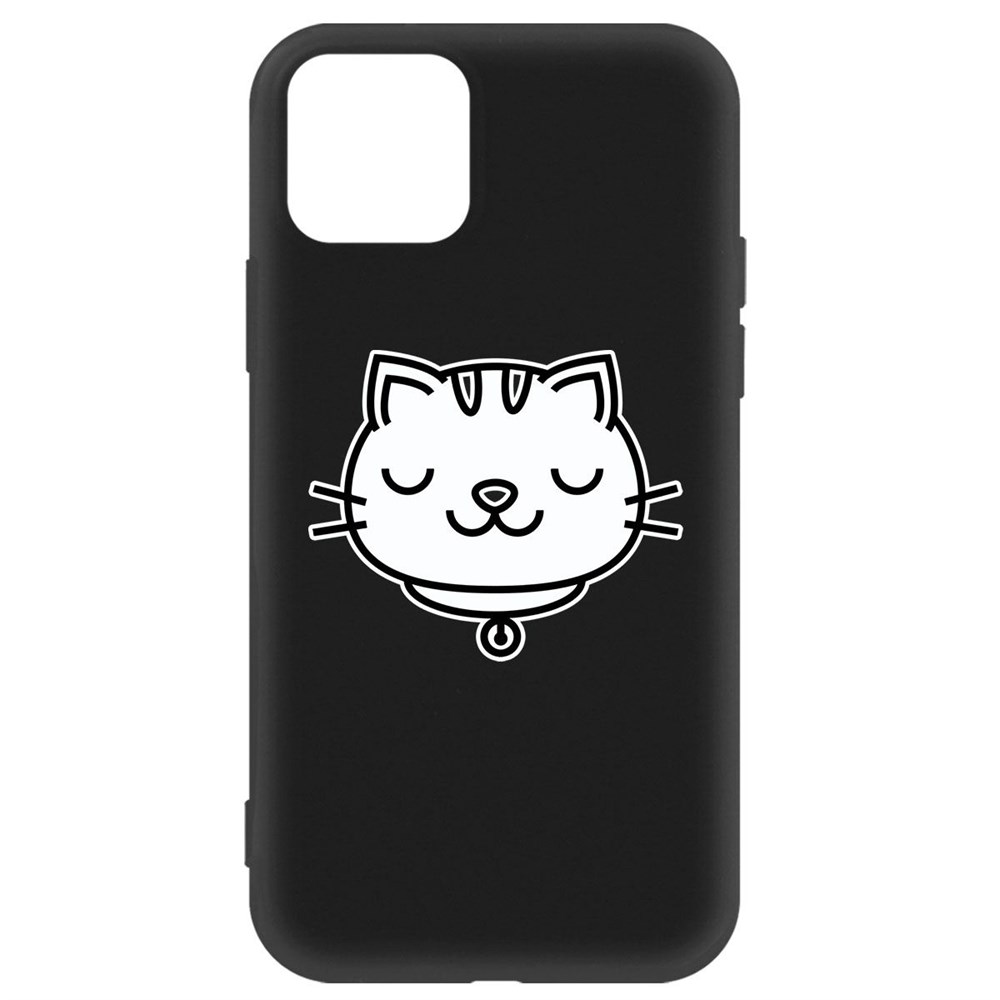 

Чехол-накладка Krutoff Soft Case Черно-белая кошка для iPhone 11 Pro черный
