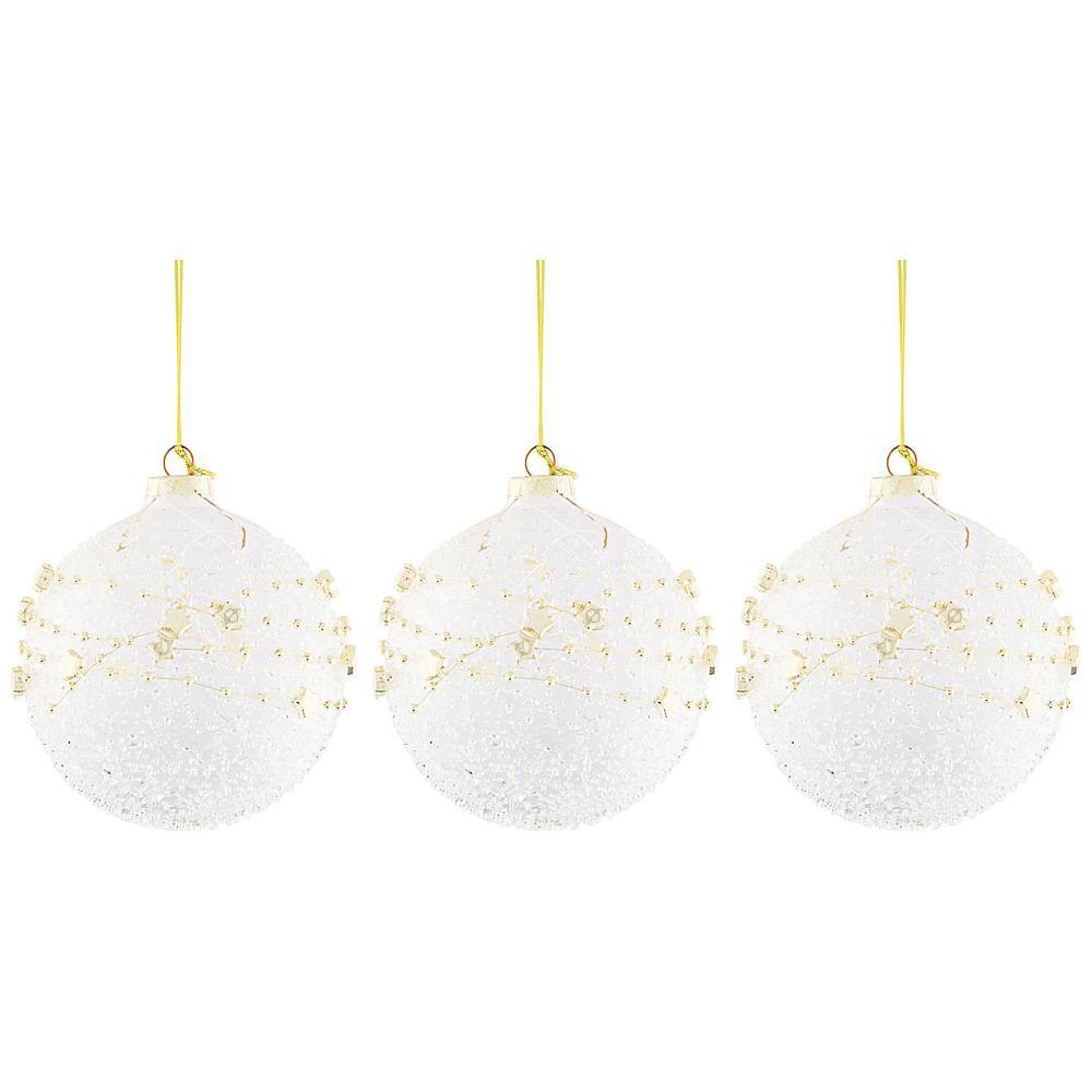 

Набор елочных шаров Lefard из 3-х штук, коллекция "Ледяная слеза" диаметр 10 см (137-254)