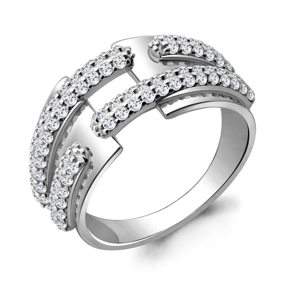 

Кольцо из серебра р. 17,5 AQUAMARINE 68682А_925_р, 68682А_925_р