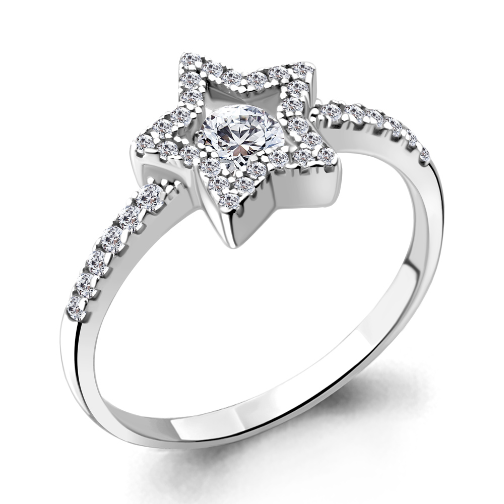 

Кольцо из серебра р. 19 AQUAMARINE 68905А_925_р, 68905А_925_р