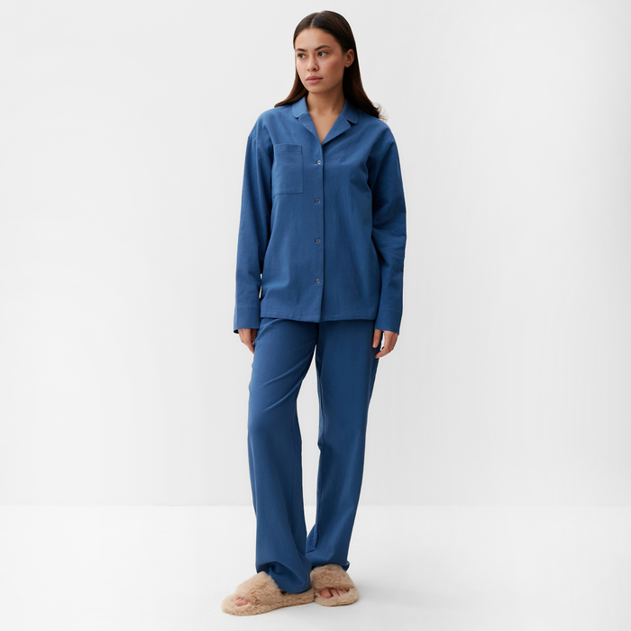

Пижама женская KAFTAN 9349613 синяя 40-42 RU, Синий, 9349613