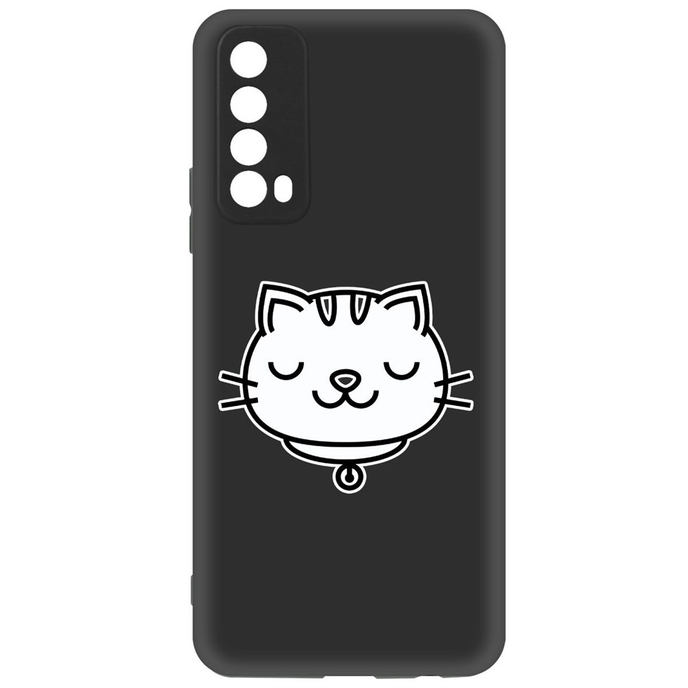 

Чехол-накладка Krutoff Soft Case Черно-белая кошка для Huawei P Smart 2021 черный