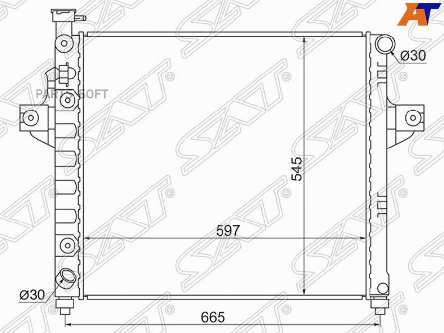 

SAT Радиатор JEEP GRAND CHEROKEE 4.0 99-04