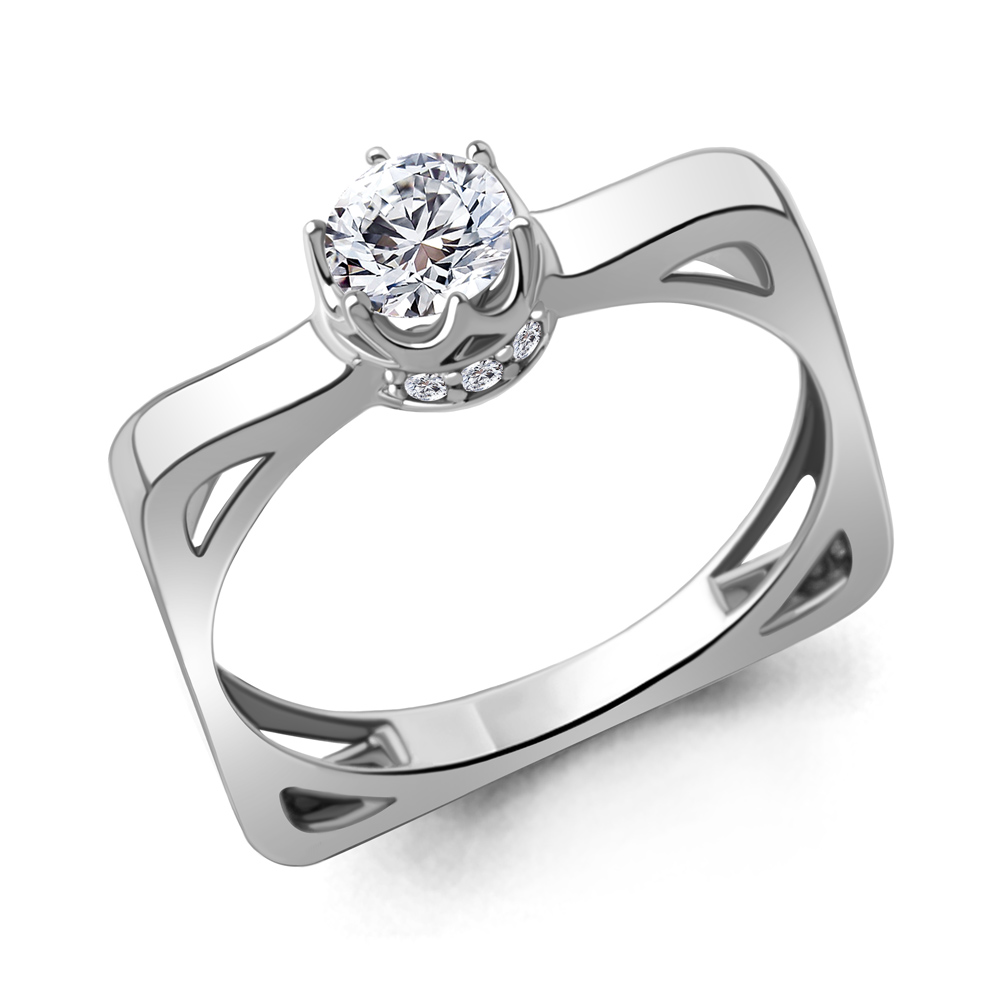 

Кольцо из серебра р. 17,5 AQUAMARINE 67841А_925_р, 67841А_925_р