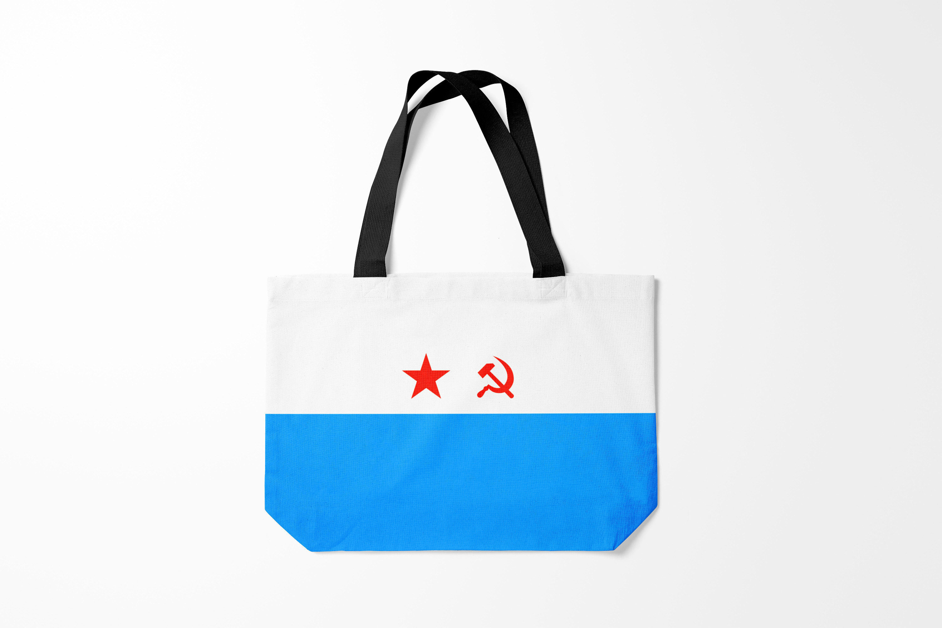 

Сумка шoппер унисекс Burnettie ВМФ и Морская пехота СССР, белый; голубой, ВМФ и Морская пехота СССР
