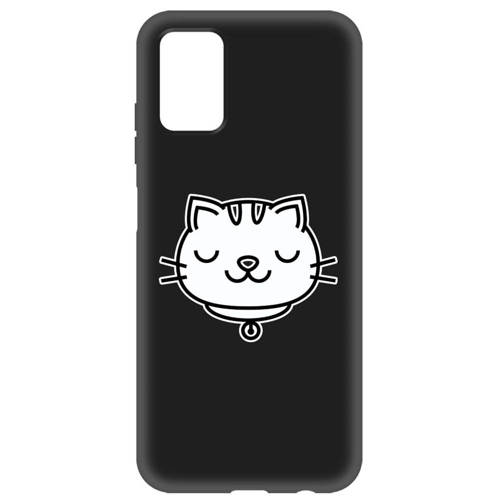 

Чехол-накладка Krutoff Soft Case Черно-белая кошка для Samsung Galaxy A03s (A037) черный