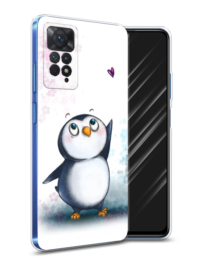 

Чехол Awog на Xiaomi Redmi Note 11 Pro "Пингвин и сердечко", Разноцветный, 315650-1